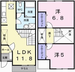 メゾンソレイユの物件間取画像